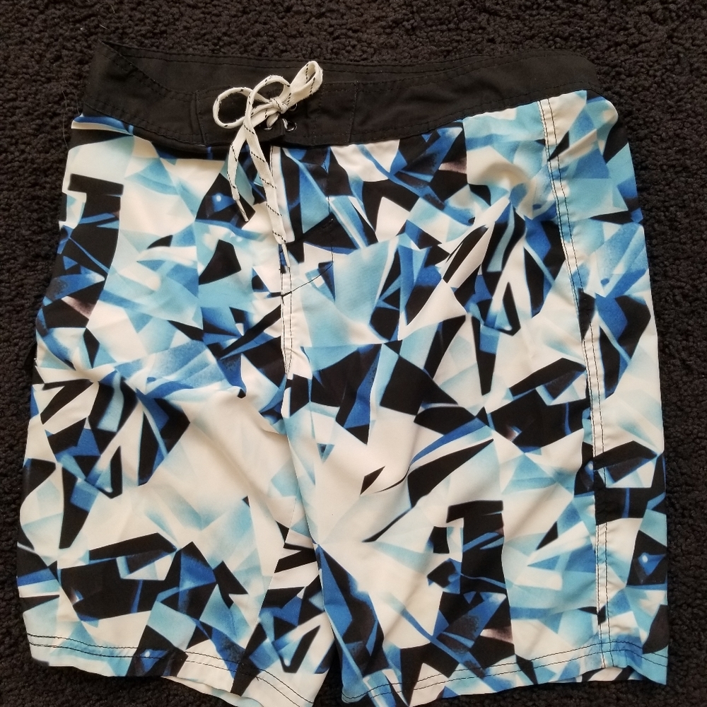 Mens carbon blue swim suit size 34